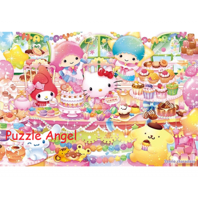 快樂甜點派對（Sanrio）1000塊砌圖, size:49x72cm