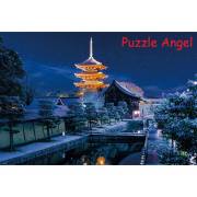 東寺冬景（家居景觀）1000塊, size:49x72cm