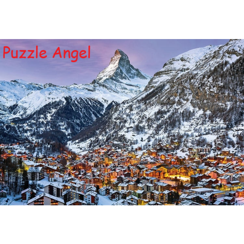 馬特洪峰Matterhorn Zermatt1000 塊砌圖 , size:49x72cm