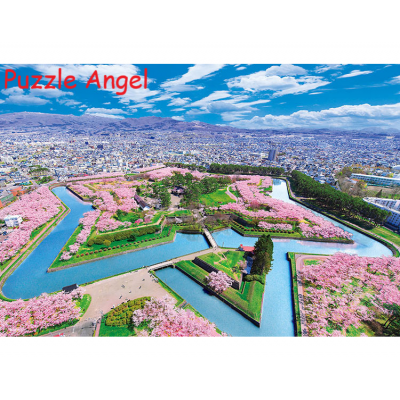 五稜郭櫻花樹(北海道)風景300 塊拼圖, size:26x38cm