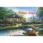 Stoney Creek Cottage（Thomas Kinkade）1000塊油畫面砌圖,  size:49x72cm