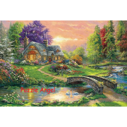 Sweetheart Retreat I（Thomas Kinkade）1000塊油畫面砌圖,  size:49x72cm