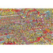 WHERE'S WALLY? 威利在哪裡?甜甜蛋糕工廠 迷你500片拼圖, size:26x38cm 