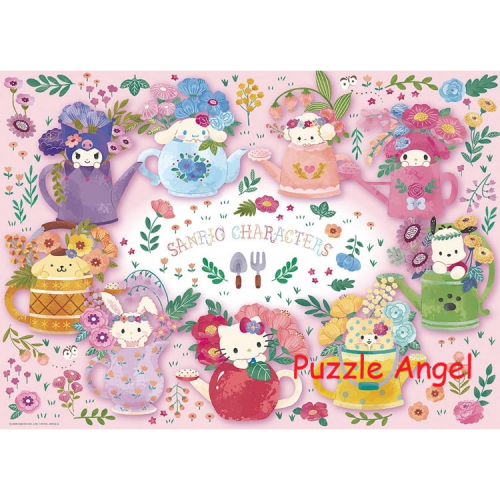 Sanrio 角色花茶壺（Sanrio） 600 塊拼圖, size：38×53cm