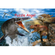 最強戰鬥暴龍VS滄龍（服部正人）300塊拼圖, size:26x38cm