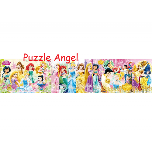 迪士尼公主的故事（3合1砌圖） 10+15+20塊, size:16.5×74cm（3件連接時）