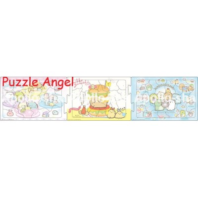 Sumikko Gurashi（3合1砌圖）18+24+32塊砌圖, size:16.5×74cm（3件連接時）