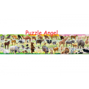 許多動物（3合1砌圖） 10+15+20塊, size:16.5×74cm（3件連接時）