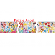 迪士尼公主 / Nice Girls （3合1砌圖） 8+12+16塊, size:16.5×74cm（3件連接時）