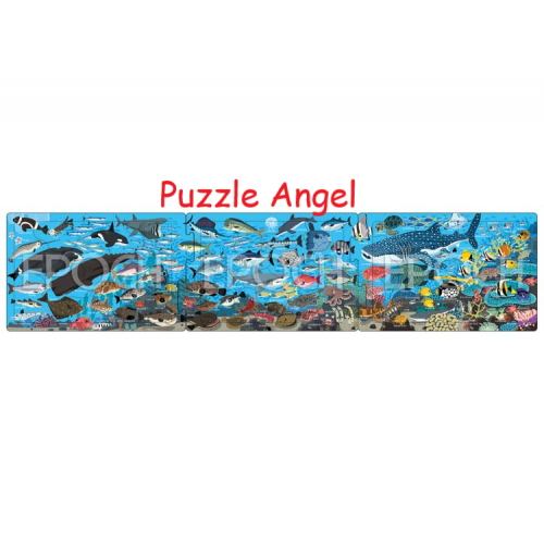 有趣的海景（3合1砌圖）10+15+20塊砌圖, size:16.5×74cm（3件連接時）