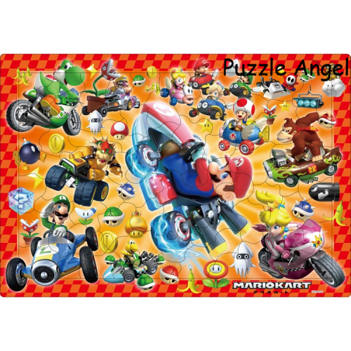 馬里奧賽車（拼圖）75 塊 , 成品尺寸 26×37.5cm