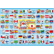 哆啦A夢 天下旗（哆啦A夢）75塊砌圖 , 成品尺寸 26×37.5cm