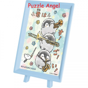 Koupen-chan 音樂團 （Koupen-chan）150塊迷你膠質砌圖, 盒內已含日本座枱砌圖框, size:7.6x10.2cm