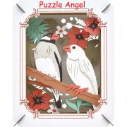 立體紙砌圖-文鳥 , size:高10×寬8×深4.2cm