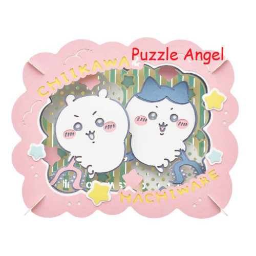 立體紙砌圖-Chiikawa & 八瓦, size:高8×寬10×深4.2cm