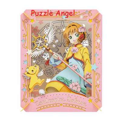 立體紙砌圖- 百變小櫻（中國服裝版）（Cardcaptor櫻清卡版）, size:高10×寬8×深4.2cm