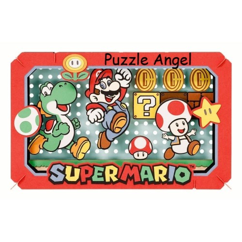 立體紙砌圖-超級瑪利歐（Super Mario）, size:高10×寬16×深4.2cm