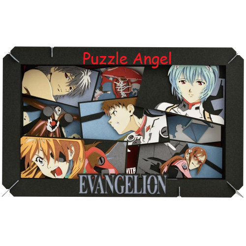 立體紙砌圖-EVANGELION（埃萬福音戰士）埃萬 , size:高10×寬16×深4.2cm
