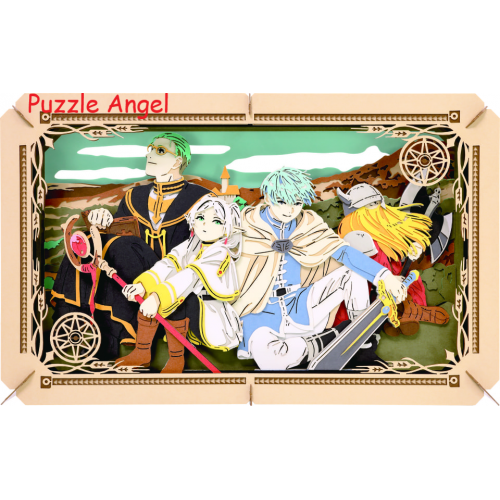 立體紙砌圖-英雄葬禮的弗里倫, size:高10×寬16×深4.2cm