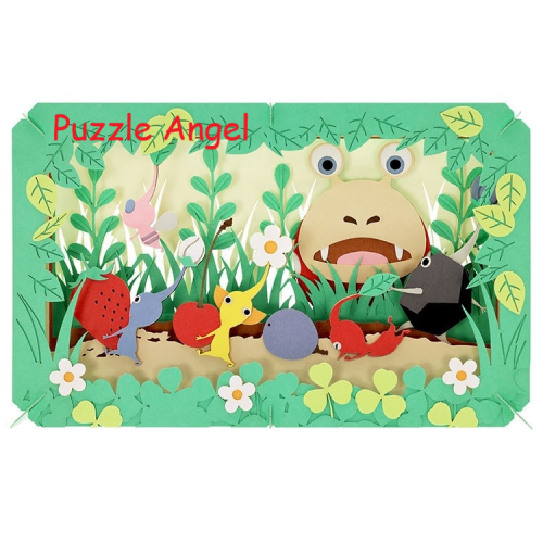 立體紙砌圖-Pikmin , size:高10×寬16×深4.2cm