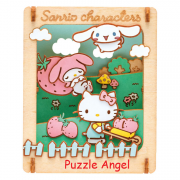 立體紙砌圖-草莓屋2（三麗鷗角色）三麗鷗木製品 , size:高8×寬6.4×深4.2cm