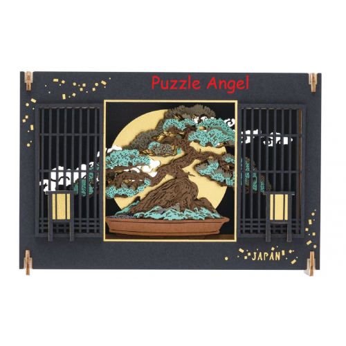 立體紙砌圖-盆栽-松, size:高10×寬15.2×深4.2cm