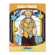 立體紙砌圖- 紙影藝術迷你山治（海賊王）, size:高12.8×寬9.6×深2cm