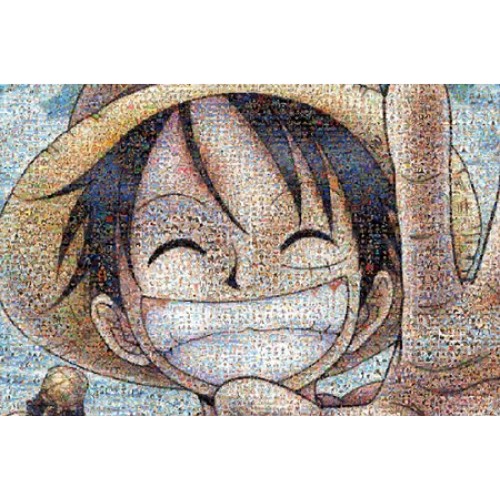 海賊王馬賽克藝術（One Piece）1000塊砌圖, size：50x75cm