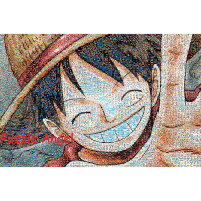海賊王馬賽克藝術【魯夫】（航海王）1000塊砌圖, size：50x75cm