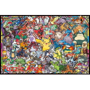 最佳夥伴（寶可夢）1000塊, 透明膠質砌圖, size: 50×75cm