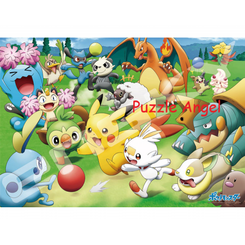 我們來玩球吧！ 傳，傳，踢！ （寶可夢）1000塊砌圖, size:51x73.5cm