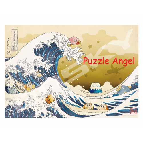 神奈川沖浪裏（星之卡比）1000 塊拼圖, size:51x73.5cm