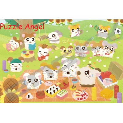 一起野餐（Tottoko Hamtaro）300塊砌圖, size：26×38cm