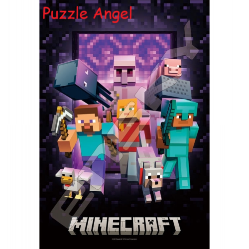創造、探索、生存（MINECRAFT） 300 塊拼圖, size:26x38cm