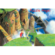 兩個人下降（天空之城）300 塊拼圖, size:26x38cm