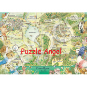 Peter Rabbit Map of Beatrix Potter's World 500pcs Puzzle,  size:38x53cm