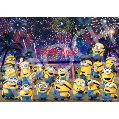Minion 混亂煙火節（Minions）500 塊砌圖 , size:38x53cm