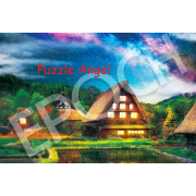 日本風景 神秘景觀 銀河系與白川鄉砌圖1000塊, size::50x75cm