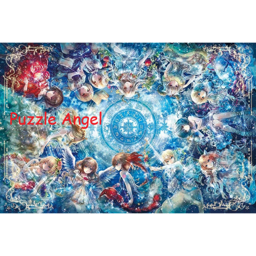 12 星座故事 （Onini Cat）1000 塊, 夜光砌圖, size:50x75cm