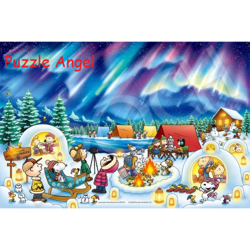 史努比極光營地（史努比） 1000 塊拼圖, size:50x75cm