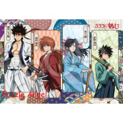 神劍闖江湖 緋村劍心和夥伴們300 塊拼圖 , size:26x38cm