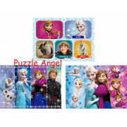 冰雪奇緣 ~雙人物語~（3合1砌圖） 16+25+35塊, size:18.2x25.7cm