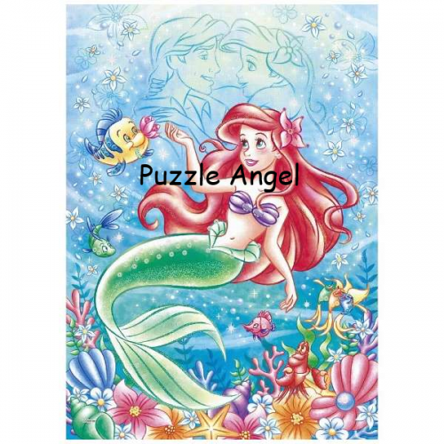 迪士尼(小美人魚) 500 塊,  布面拼圖, size:38x53cm.