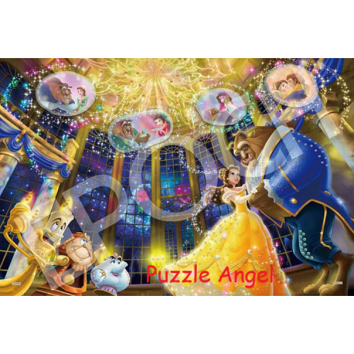 情感故事系列 美女與野獸1000 塊, 彈出式拼圖裝飾,  size:50x75cm.