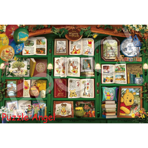 書架 / 小熊維尼（Winnie the Pooh）1000 塊, 裝飾貼紙砌圖, size:50x75cm