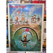 當真的下雨時，讓我們讓它下雨音樂（藤城清治）1000塊, 夜光砌圖, size:50x75cm