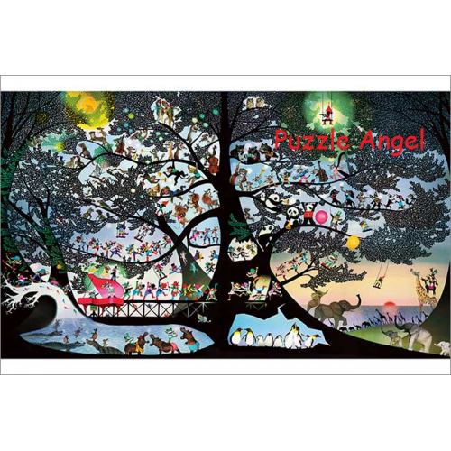 《生活的喜悅》2011（藤城清治）1000塊砌圖, size:50x75cm