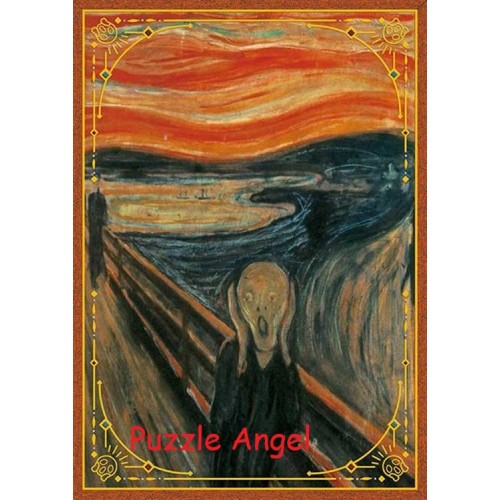 尖叫（Munch）108塊, 彩色箔印刷砌圖 , size:18.2x25.7cm