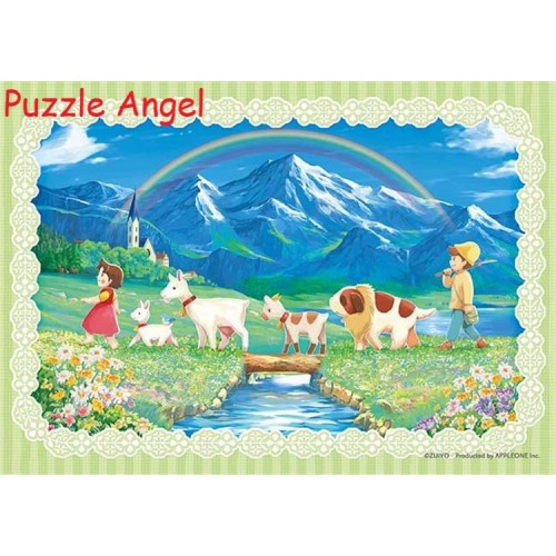 Tokotoko（海蒂，阿爾卑斯山女孩）(飄零燕)260塊, 彩色箔印刷砌圖 , size:18.2x25.7cm