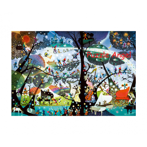 矮人天堂（藤城清治）300塊砌圖, size:26x38cm